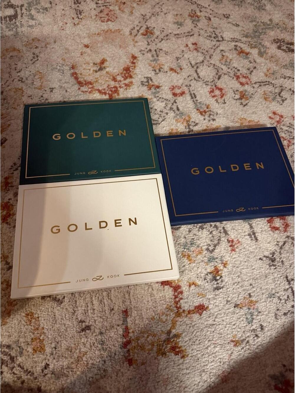 Jungkook Golden Album Trio 3 DVDs Solid, Shine, Substance ALL INSERTS!